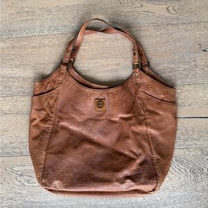 Brown Leather Tote Bag